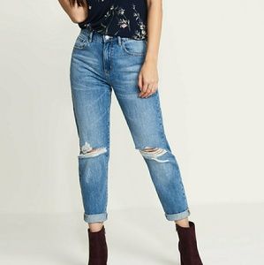 Cara High Rise Distressed Jeans